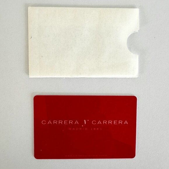 New CARRERA Y CARRERA  Certificate of Authenticity Card & Envelope -BLANK - Picture 1 of 2